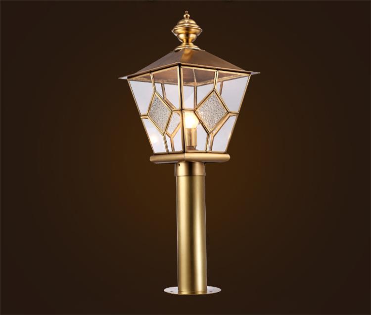 LED izvor E27 1 Svjetlo napolju pilarni lanter ili bakrova pilarna svjetla sa privremenim čašom