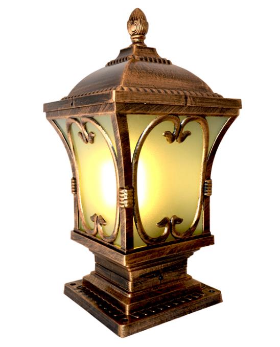 Izvan dekoracije europske klasične solarne lampe vode baštansko svetlo