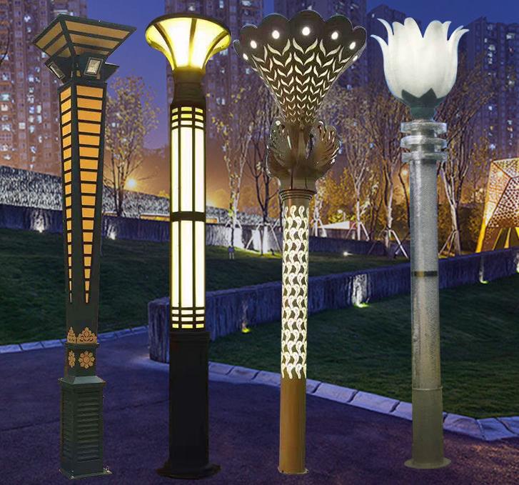 Vani vrtovna vrtovna lampa, vodootporana kineska kvadratno pejzažna lampa, pejzažna lampa