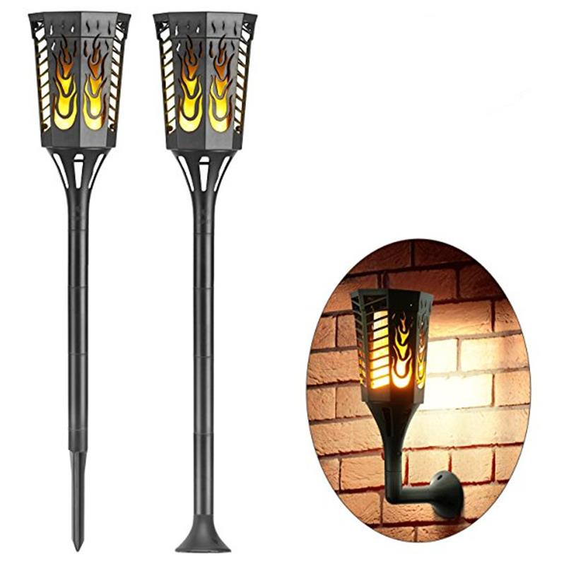 Vatra plamena za vanjski vrt vodootporan 3 moda LED Solar Flame Flickering Lamp