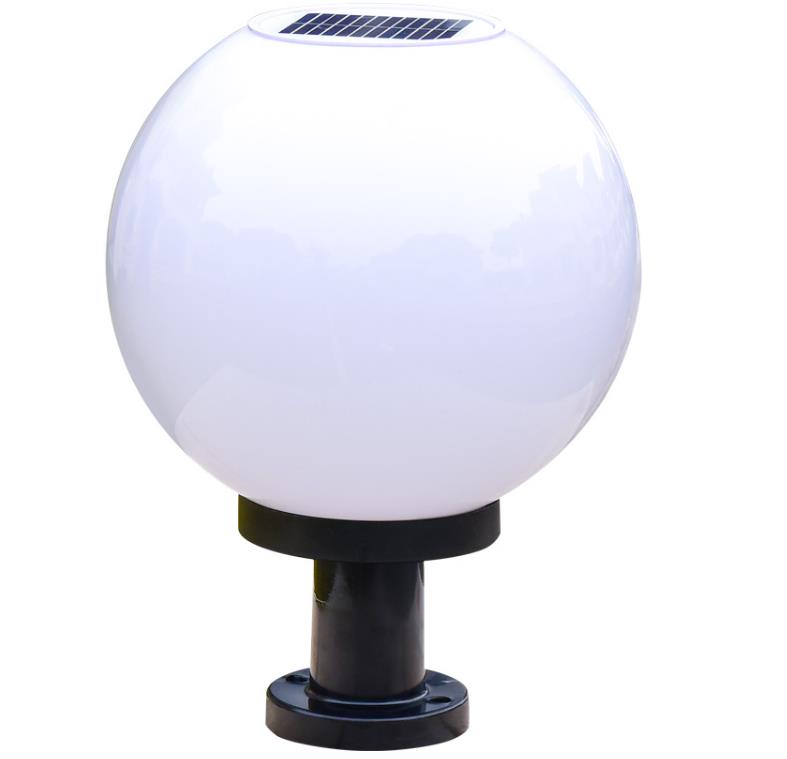 Solar Light Fixtures Type Globe Ball Shaped Solar Lights Outdoor Lights for Pillars