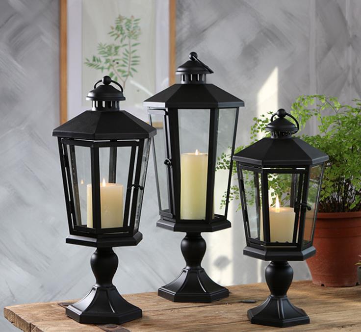 Kućna dekoracija koristi pedestalne lanterne dekorativne kandele lanterne
